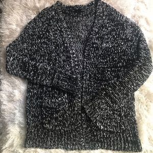 Aqua Black and White Cardigan